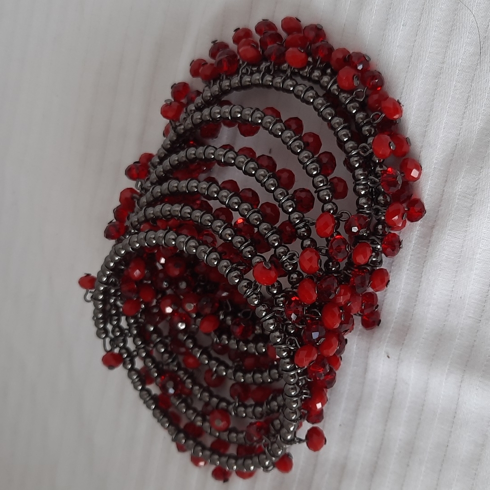 Coil Beaded Bangle - Picture 3 of 5